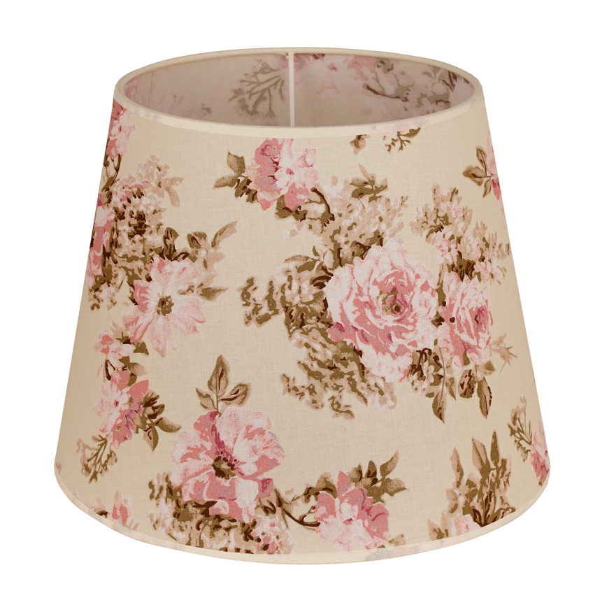 Duolla - Senčnik za namizno svetilko CLASSIC M E27 pr. 24 cm vrtnica