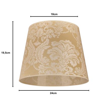 Duolla - Senčnik za namizno svetilko CLASSIC M E27 pr. 24 cm zlata