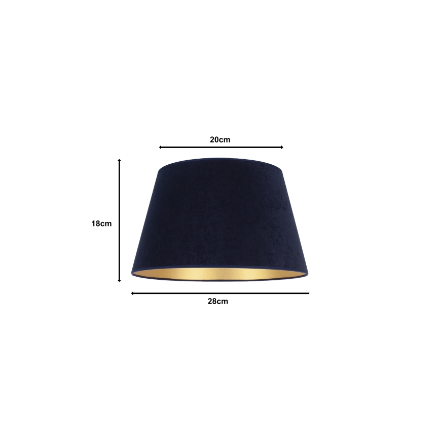 Duolla - Senčnik za namizno svetilko CONE M E27 pr. 28 cm modra