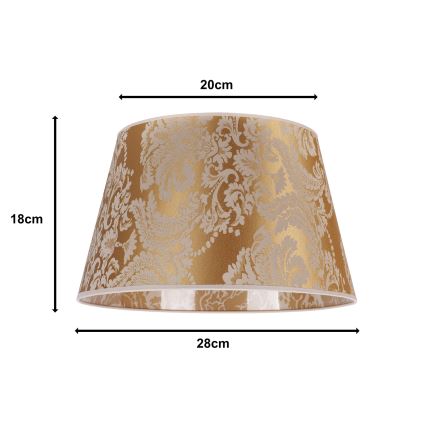 Duolla - Senčnik za namizno svetilko CONE M E27 pr. 28 cm zlata