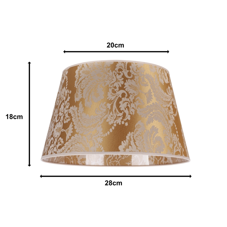 Duolla - Senčnik za namizno svetilko CONE M E27 pr. 28 cm zlata