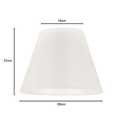 Duolla - Senčnik za namizno svetilko SOFIA S E27 pr. 28 cm bež