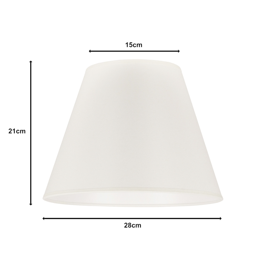 Duolla - Senčnik za namizno svetilko SOFIA S E27 pr. 28 cm bež