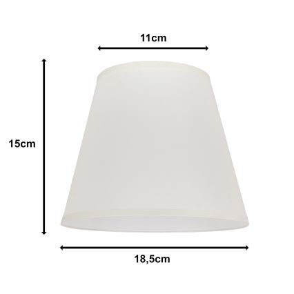Duolla - Senčnik za namizno svetilko SOFIA XS E14 pr. 18,5 cm krem barva