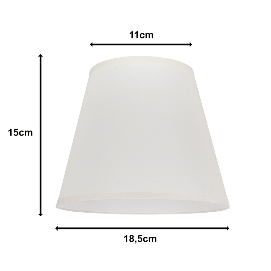 Duolla - Senčnik za namizno svetilko SOFIA XS E14 pr. 18,5 cm krem barva