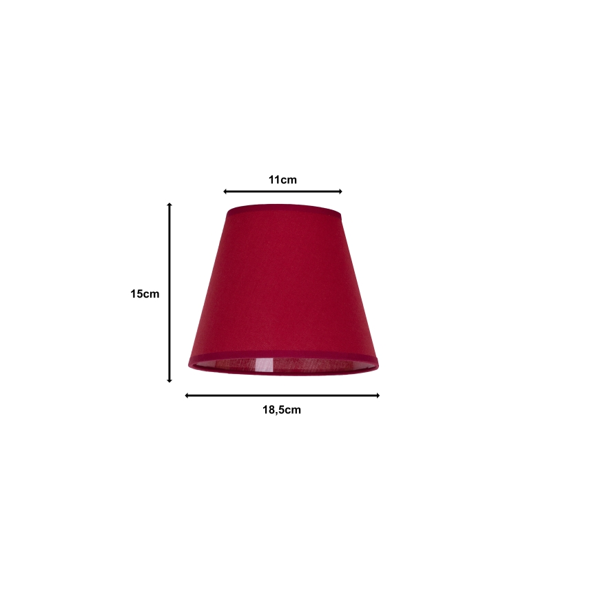Duolla - Senčnik za namizno svetilko SOFIA XS E14 pr. 18,5 cm rdeča