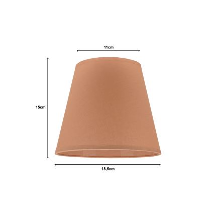 Duolla - Senčnik za namizno svetilko SOFIA XS E14 pr. 18,5 cm rjava