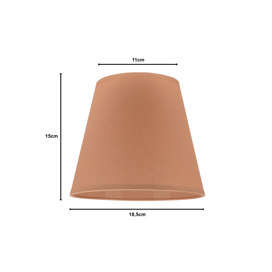 Duolla - Senčnik za namizno svetilko SOFIA XS E14 pr. 18,5 cm rjava