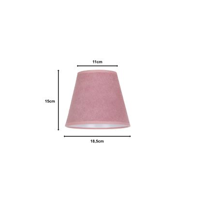 Duolla - Senčnik za namizno svetilko SOFIA XS E14 pr. 18,5 cm roza