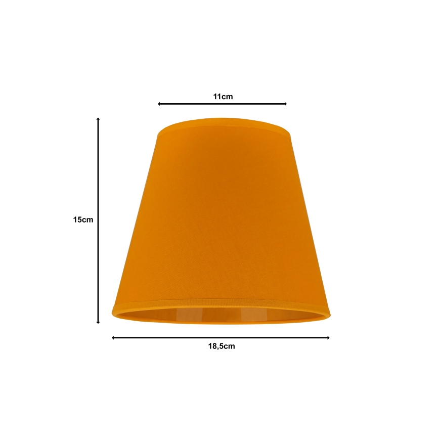 Duolla - Senčnik za namizno svetilko SOFIA XS E14 pr. 18,5 cm rumena