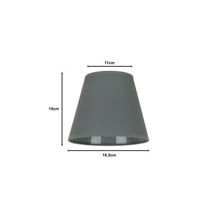 Duolla - Senčnik za namizno svetilko SOFIA XS E14 pr. 18,5 cm siva