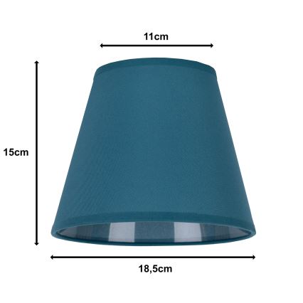 Duolla - Senčnik za namizno svetilko SOFIA XS E14 pr. 18,5 cm turkizna