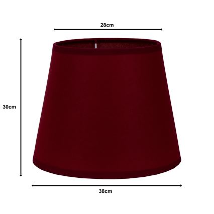 Duolla - Senčnik za talno svetilko CLASSIC L E27 pr. 38 cm bordo