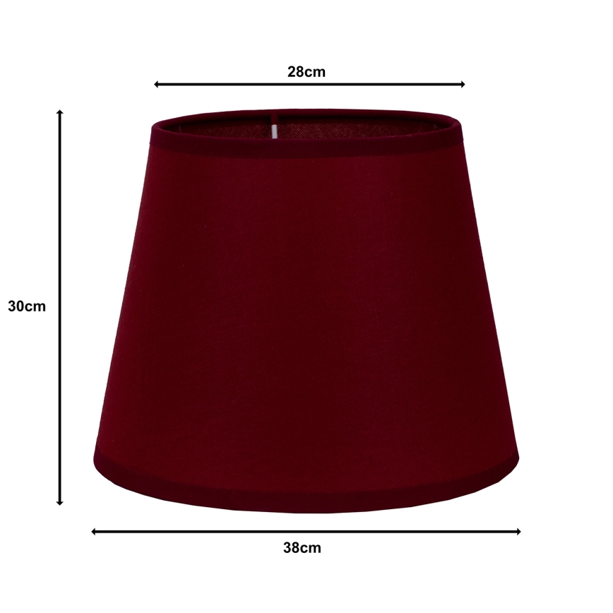 Duolla - Senčnik za talno svetilko CLASSIC L E27 pr. 38 cm bordo