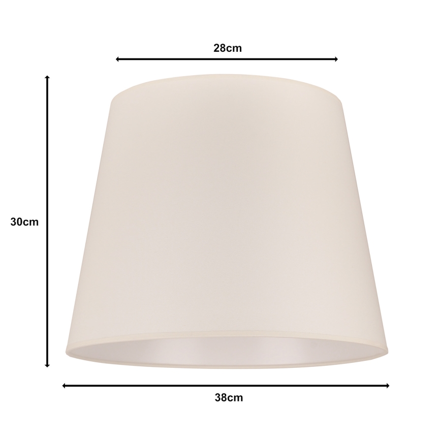 Duolla - Senčnik za talno svetilko CLASSIC L E27 pr. 38 cm krem barva