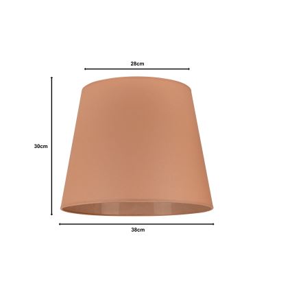 Duolla - Senčnik za talno svetilko CLASSIC L E27 pr. 38 cm rjava
