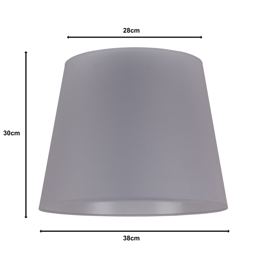 Duolla - Senčnik za talno svetilko CLASSIC L E27 pr. 38 cm siva