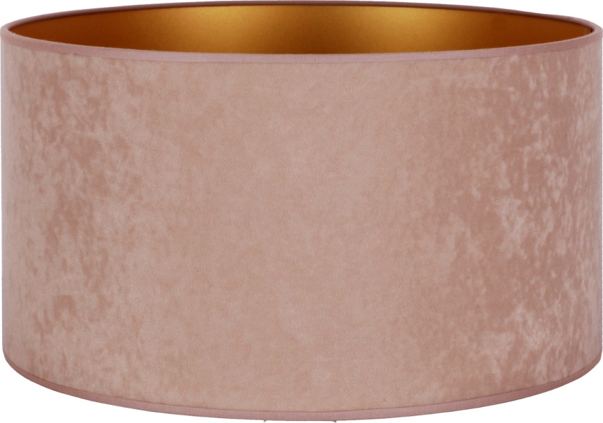 Duolla - Senčnik za talno svetilko VELVET E27 pr. 35 cm bež/zlata