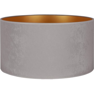 Duolla - Senčnik za talno svetilko VELVET E27 pr. 35 cm siva/zlata
