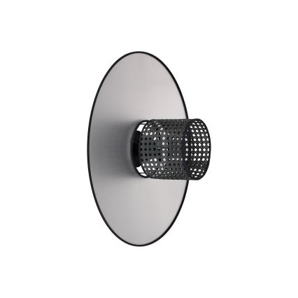 Duolla - Stenska svetilka TOKYO RATTAN 1xE27/15W/230V pr. 50 cm srebrna/črna