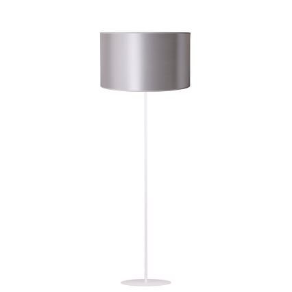 Duolla - Stoječa svetilka CANNES 1xE27/15W/230V pr. 45 cm srebrna/bela