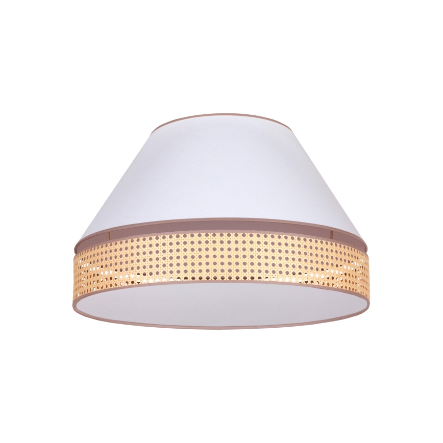 Duolla - Stropna svetilka AVIGNON 3xE27/15W/230V premer 60 cm bela/ratan