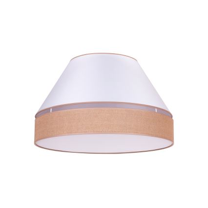 Duolla - Stropna svetilka AVIGNON 3xE27/15W/230V premer 60 cm bela/rjava