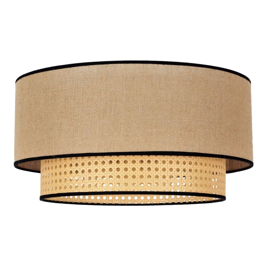 Duolla - Stropna svetilka BOHO 1xE27/15W/230V pr. 45 cm bež/ratan