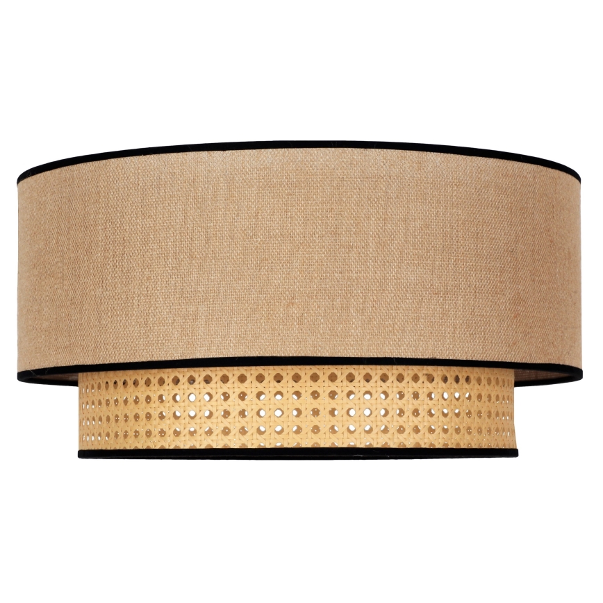 Duolla - Stropna svetilka BOHO 1xE27/15W/230V pr. 45 cm bež/ratan