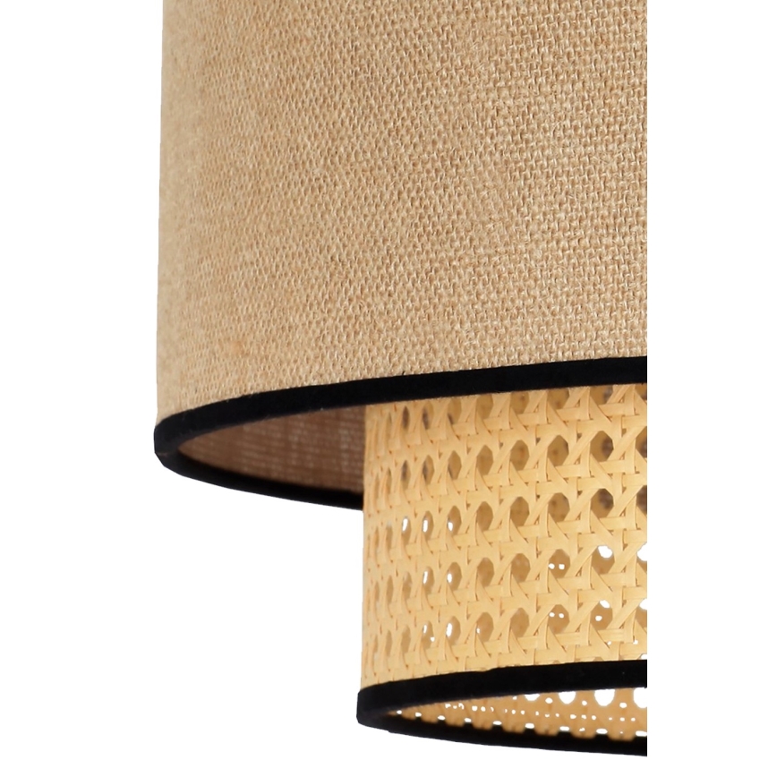 Duolla - Stropna svetilka BOHO 1xE27/15W/230V pr. 45 cm bež/ratan