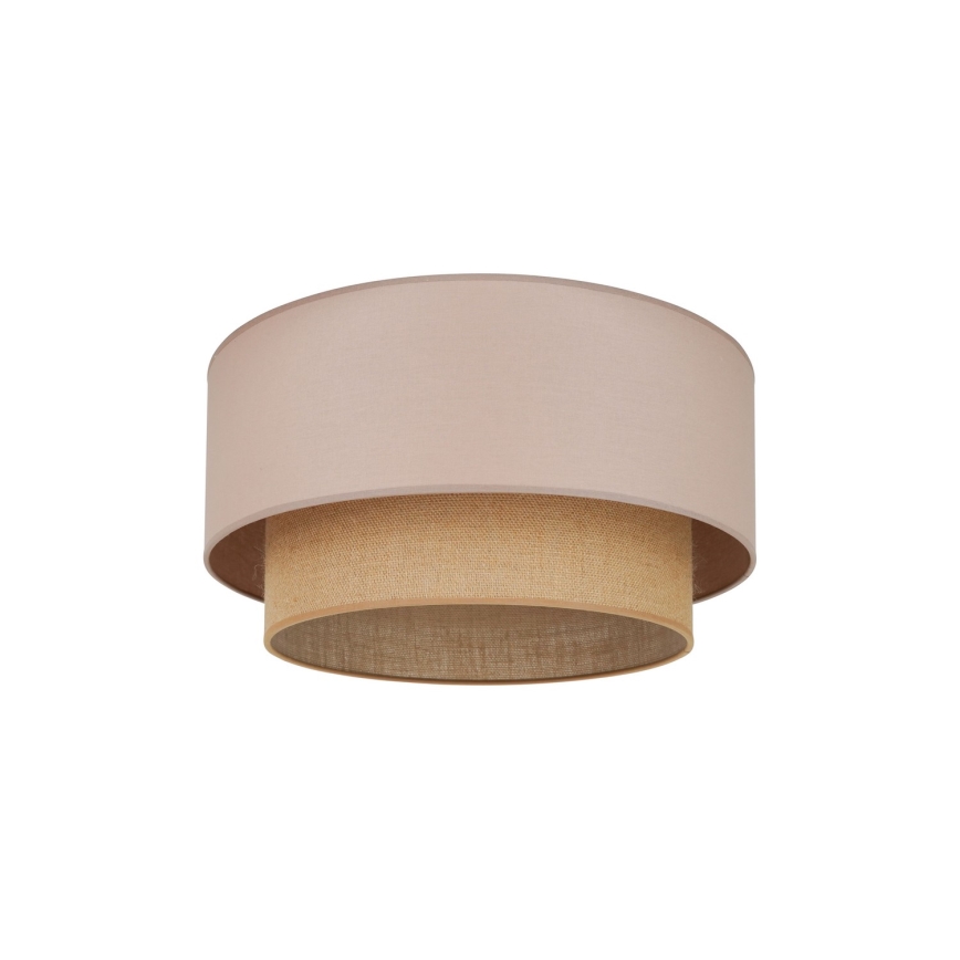 Duolla - Stropna svetilka BOHO 1xE27/15W/230V pr. 45 cm bež/rjava