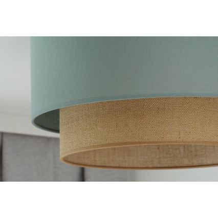 Duolla - Stropna svetilka BOHO 1xE27/15W/230V pr. 45 cm zelena/rjava