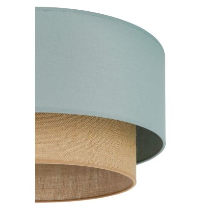 Duolla - Stropna svetilka BOHO 1xE27/15W/230V pr. 45 cm zelena/rjava