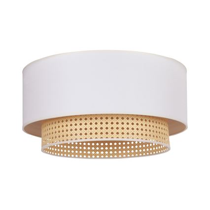 Duolla - Stropna svetilka BOHO 3xE27/15W/230V pr. 60 cm kremna/ratan