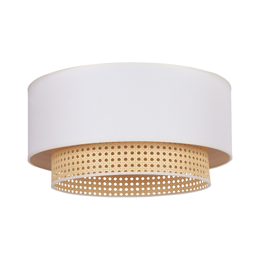 Duolla - Stropna svetilka BOHO 3xE27/15W/230V pr. 60 cm kremna/ratan