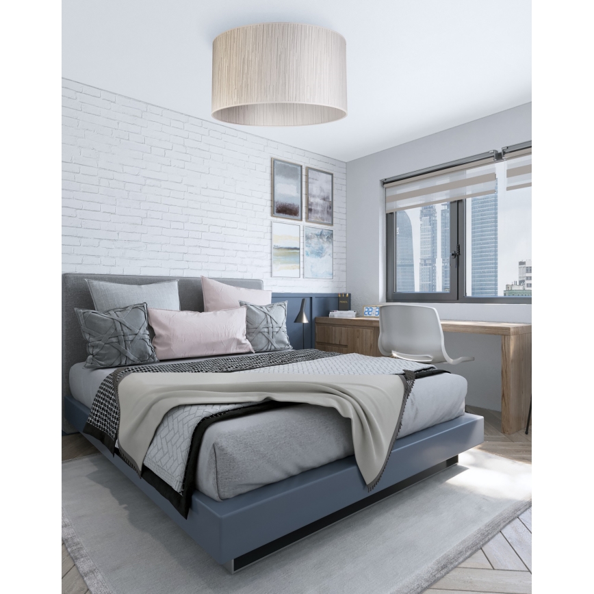 Duolla - Stropna svetilka ESSEX 1xE27/40W/230V pr. 45 cm srebrna