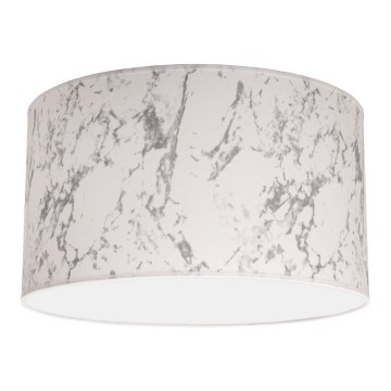 Duolla - Stropna svetilka MARBLE 1xE27/40W/230V pr. 45 cm bela/siva