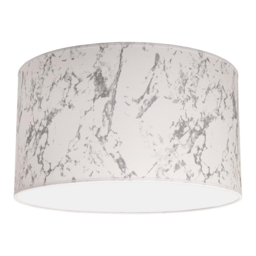 Duolla - Stropna svetilka MARBLE 1xE27/40W/230V pr. 45 cm bela/siva