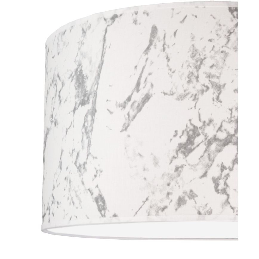 Duolla - Stropna svetilka MARBLE 1xE27/40W/230V pr. 45 cm bela/siva
