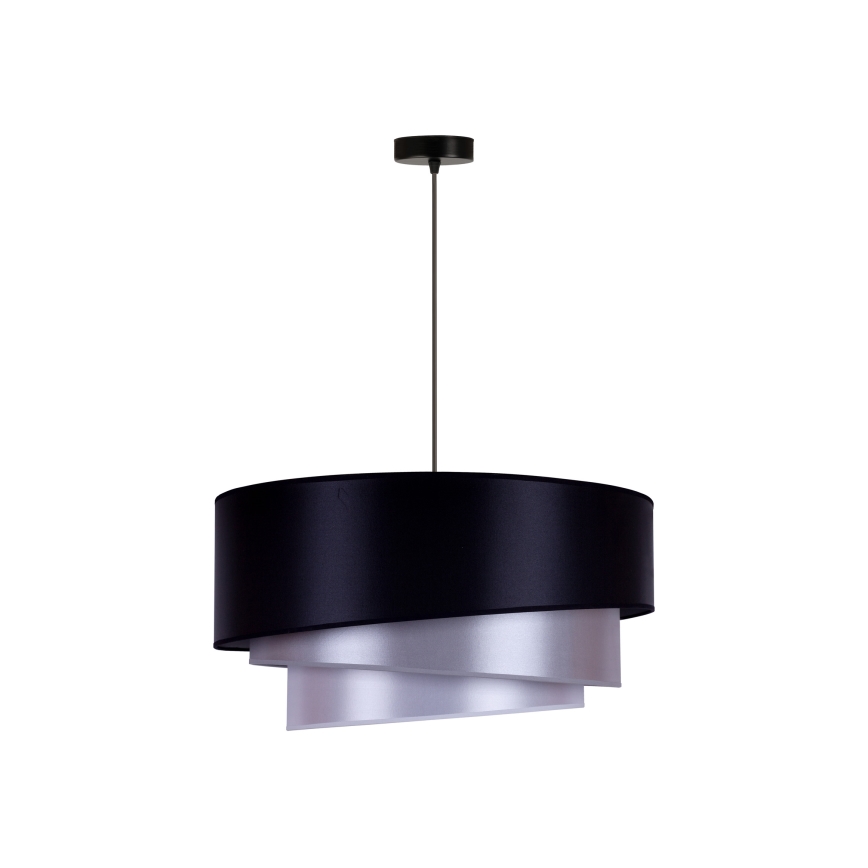Duolla - Stropna svetilka TRIO 1xE27/15W/230V pr. 60 cm modra/srebrna