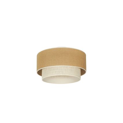 Duolla - Stropna svetilka YUTE BOHO 1xE27/15W/230V pr. 45 cm rjava/krem barva