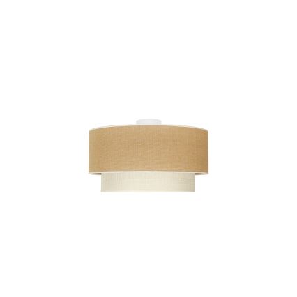 Duolla - Stropna svetilka YUTE BOHO 1xE27/15W/230V pr. 45 cm rjava/krem barva