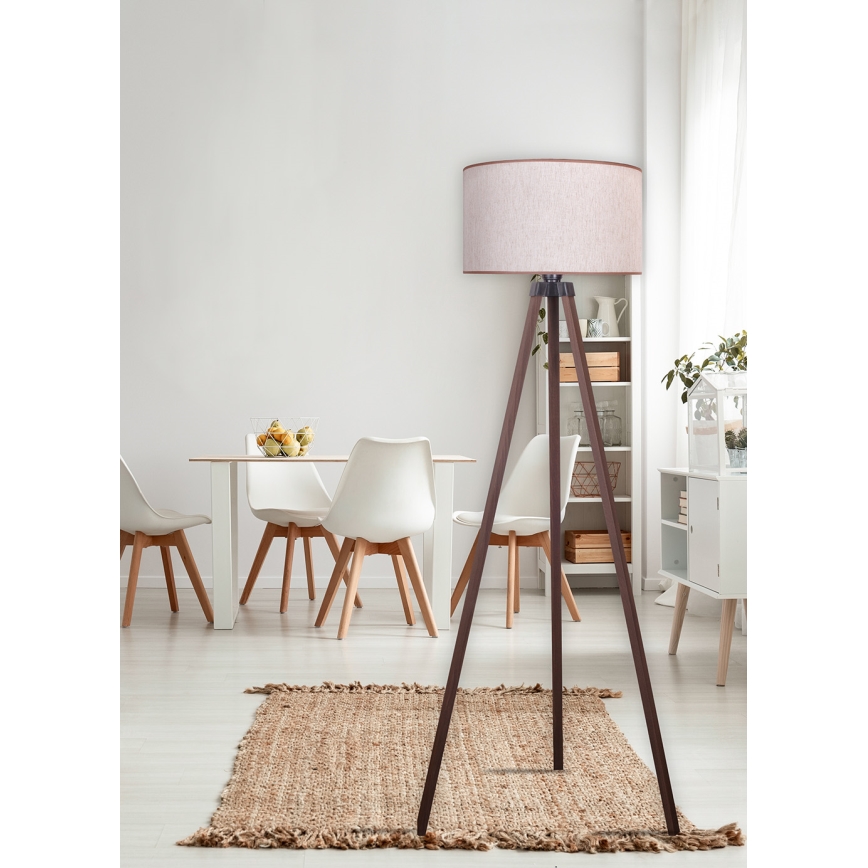 Duolla - Talna svetilka 1xE27/60W/230V pr. 44 cm bež/rjava