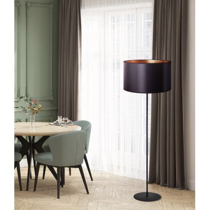 Duolla - Talna svetilka CANNES 1xE27/15W/230V pr. 45 cm črna/baker