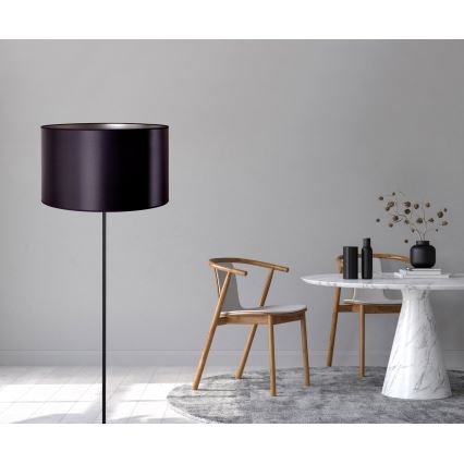 Duolla - Talna svetilka CANNES 1xE27/15W/230V pr. 45 cm črna/srebrna