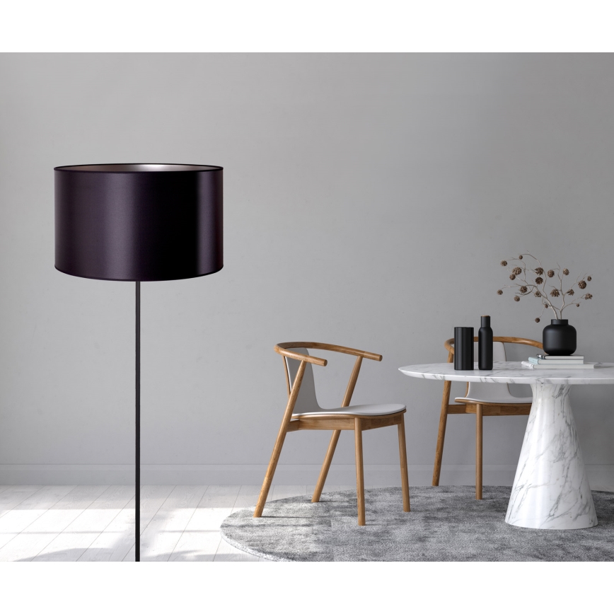 Duolla - Talna svetilka CANNES 1xE27/15W/230V pr. 45 cm črna/srebrna