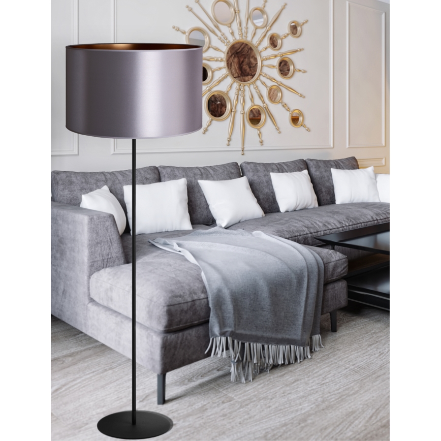 Duolla - Talna svetilka CANNES 1xE27/15W/230V pr. 45 cm srebrna/baker/črna