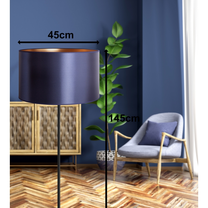 Duolla - Talna svetilka CANNES 1xE27/15W/230V pr. 45 cm vijolična/baker/črna