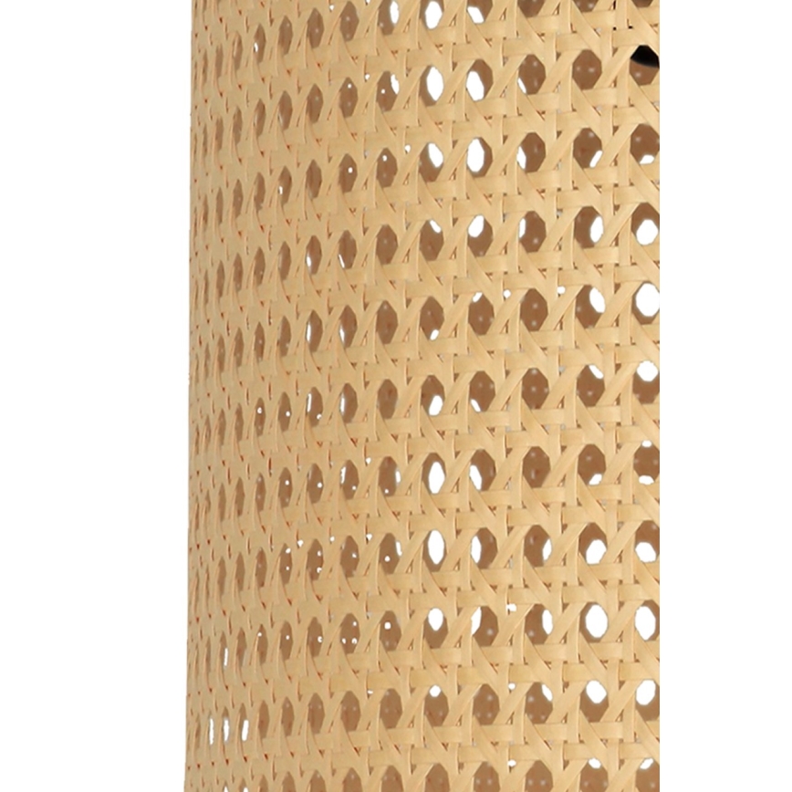 Duolla - Talna svetilka ROLLER 1xE27/15W/230V pr. 45 cm ratan/črna