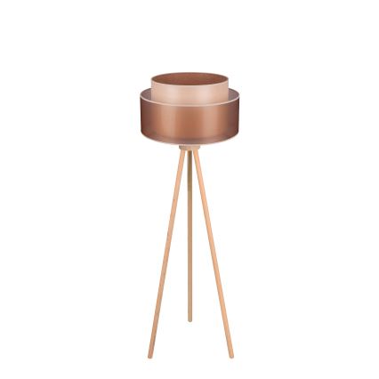 Duolla - Talna svetilka WOOD BOHO 1xE27/15W/230V pr. 45 cm baker/rjava/bež